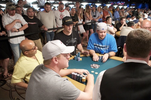 Erick Lindgren, half-man, half-amazing Freddy Deeb and 11-time WSOP bracelet winner Phil Hellmuth