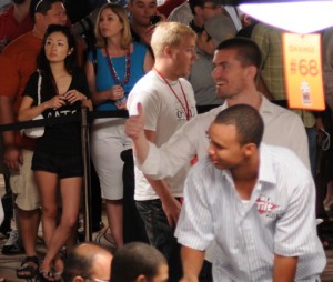Gus Hansen and Phil Ivey horsing* around at the table yesterday during the $50k H.O.R.S.E. World Championship. (*fuck, we're doing it in captions now)
