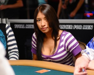 HOW...are you doing? Jerry Buss' girlfriend from last year was one of the many...um...busted players yesterday.