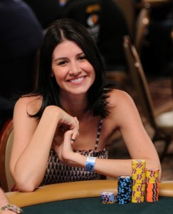 Awww. Dee Dozier helped pretty up WSOP Main Event Day 2B.