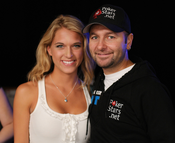 2009 Poker Hall of Fame nominee Daniel Negreanu along with 2009 Girls on the Rail Hall of Fame nominee Brittany Bowman